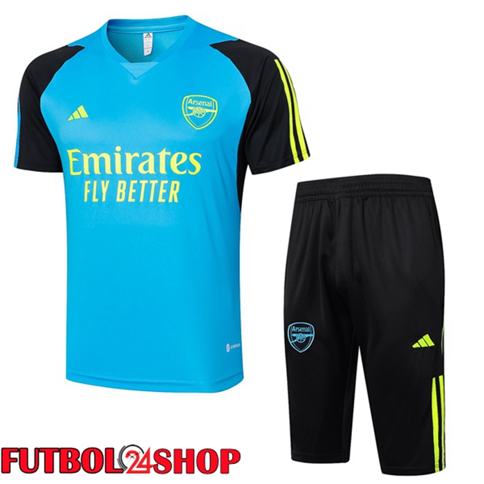Camiseta Entrenamiento Arsenal + Cortos Azul 2024/2025