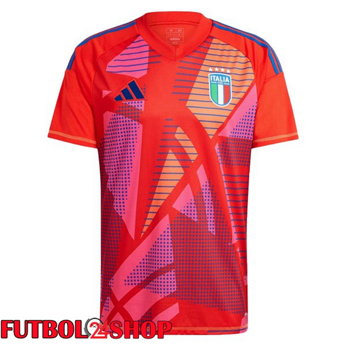 Camisetas De Futbol Italia Portero Rojo 2024/2025