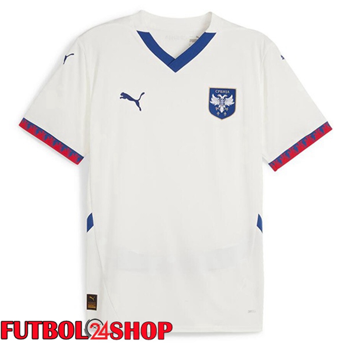 Camisetas De Futbol Serbia Segunda Blanco 2024/2025