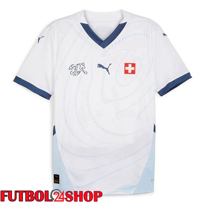 Camisetas De Futbol Suiza Segunda Blanco 2024/2025