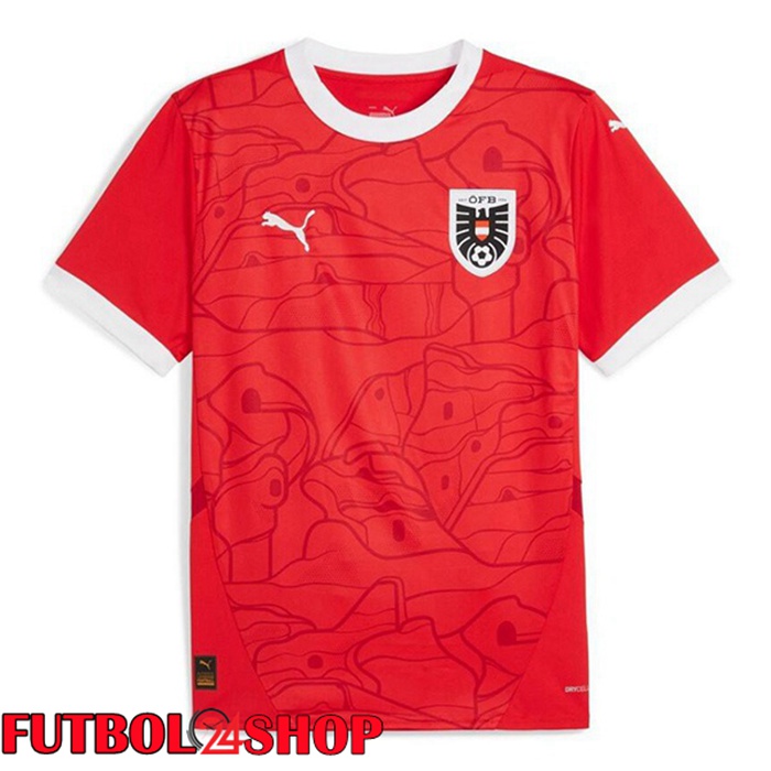 Camisetas De Futbol Austria Primera Rojo UEFA Euro 2024
