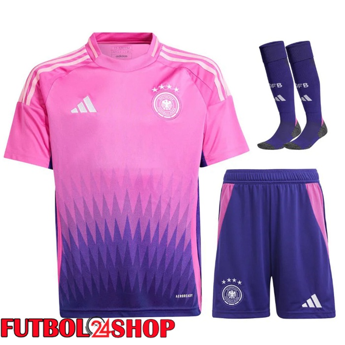 Camiseta Nacional Alemania Segunda (Cortos + Calcetines) UEFA Euro 2024