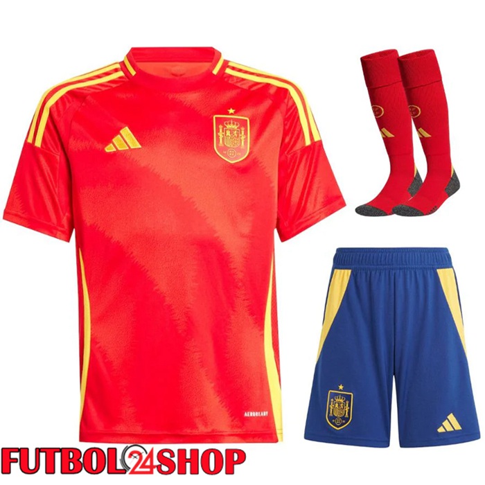 Camisetas Futbol España Primera (Cortos + Calcetines) 2024/2025