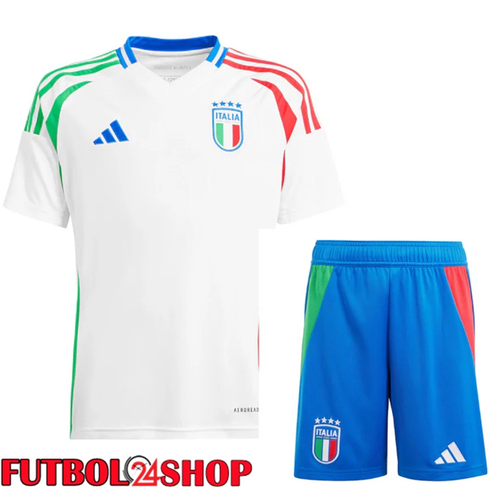 Camiseta Nacional Italia Segunda + Cortos UEFA Euro 2024
