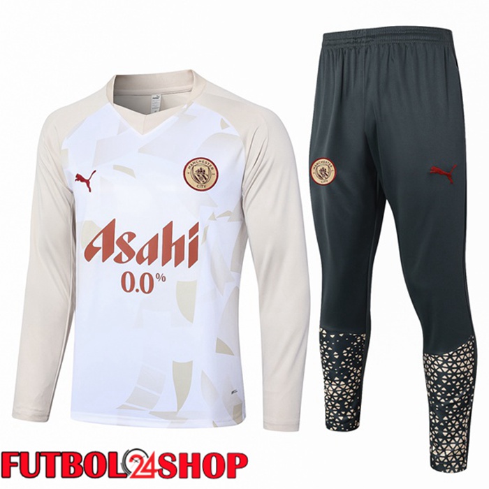 Chandal Equipos De Futbol Manchester City Blanco Amarillo 2024/2025