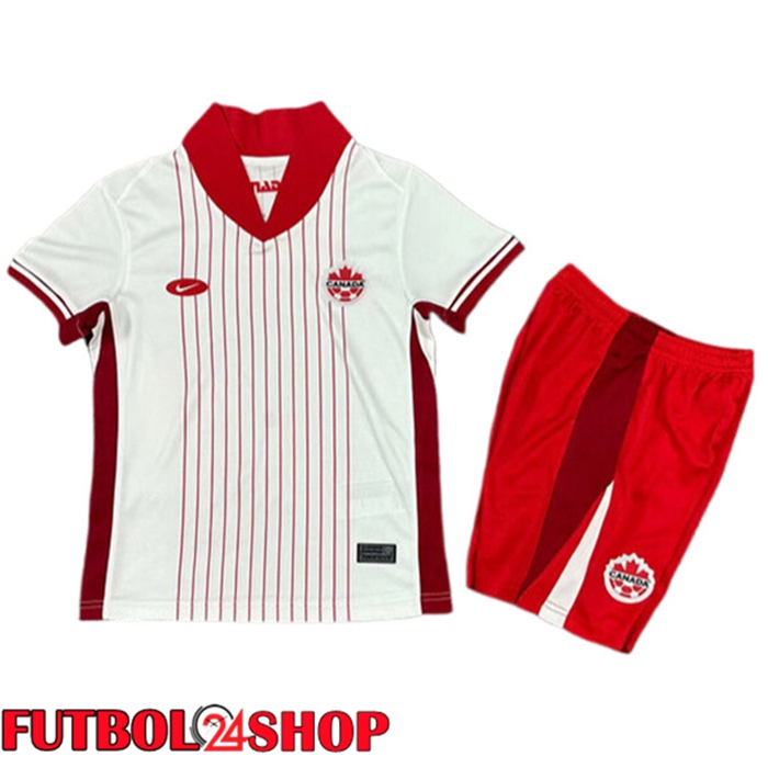 Camisetas De Futbol Canada Ninos Segunda 2024/2025