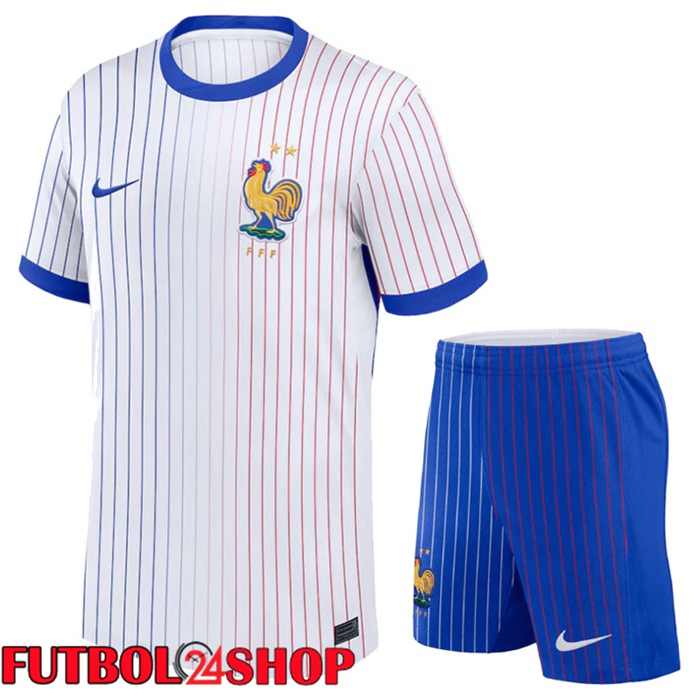 Camiseta Nacional Francia Segunda + Cortos UEFA Euro 2024