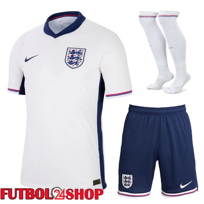 Camisetas Futbol Inglaterra Primera (Cortos + Calcetines) 2024/2025