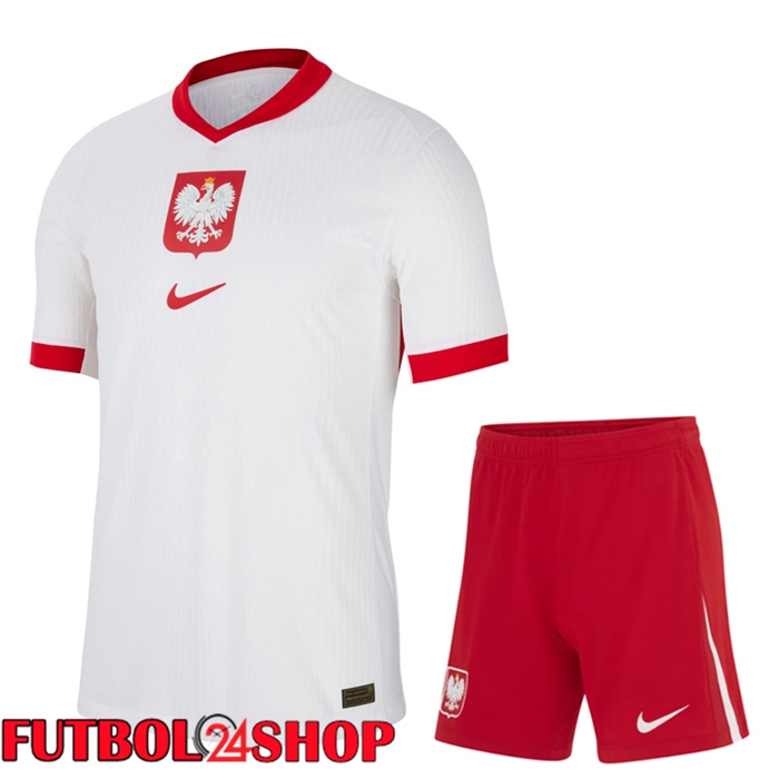 Camisetas Futbol Polonia Primera + Cortos 2024/2025