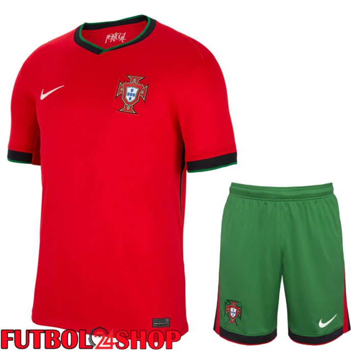 Camiseta Nacional Portugal Primera + Cortos UEFA Euro 2024