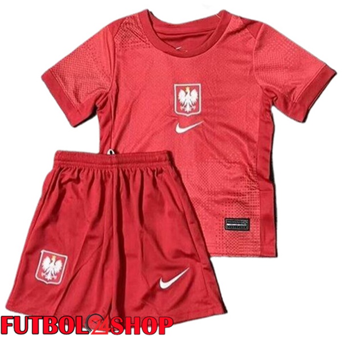 Camisetas De Futbol Polonia Ninos Segunda 2024/2025