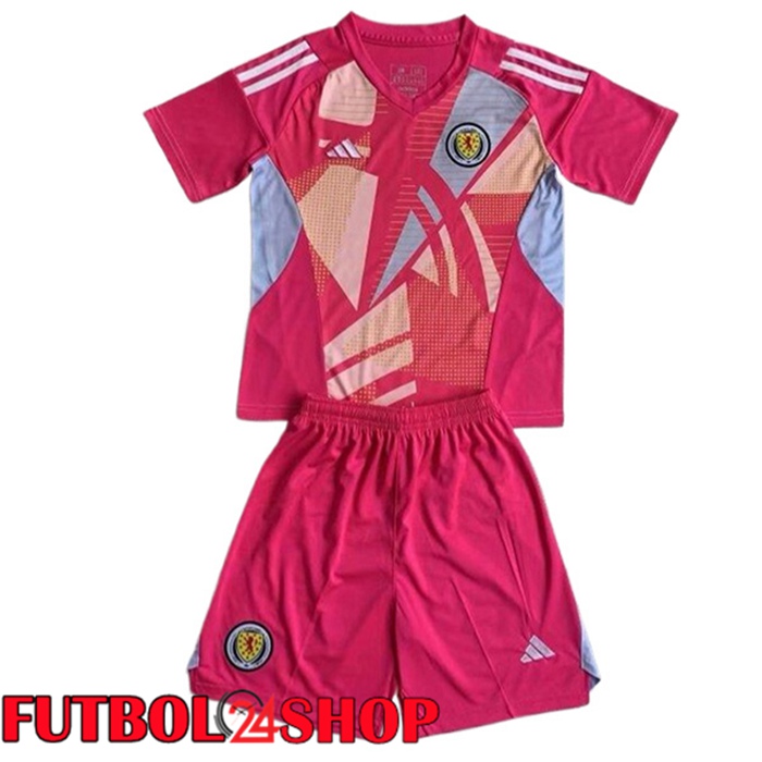 Camisetas De Futbol Escocia Ninos Portero Rosado 2024/2025