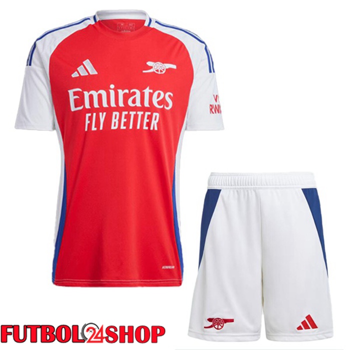 Camisetas De Futbol Arsenal Ninos Primera Rojo Blanco 2024/2025