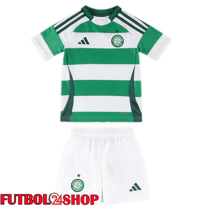 Camisetas De Futbol Celtic FC Ninos Primera Verde Blanco 2024/2025