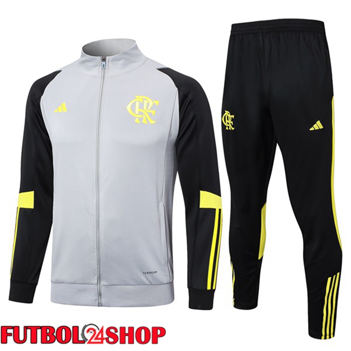 Chandal Equipos De Futbol - Chaqueta Flamengo Gris 2024/2025