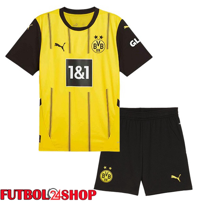 Camisetas De Futbol Dortmund BVB Ninos Primera Amarillo 2024/2025