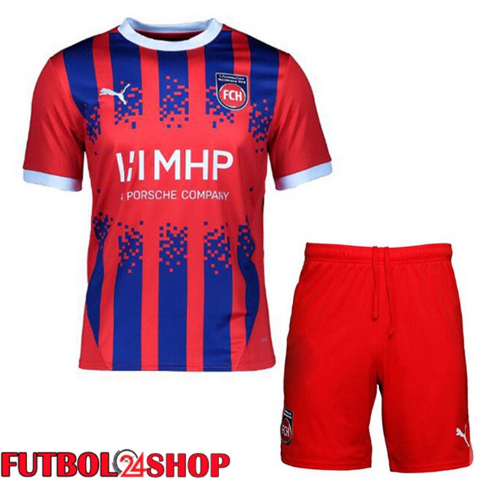 Camisetas De Futbol FC Heidenheim Ninos Primera Rojo 2024/2025