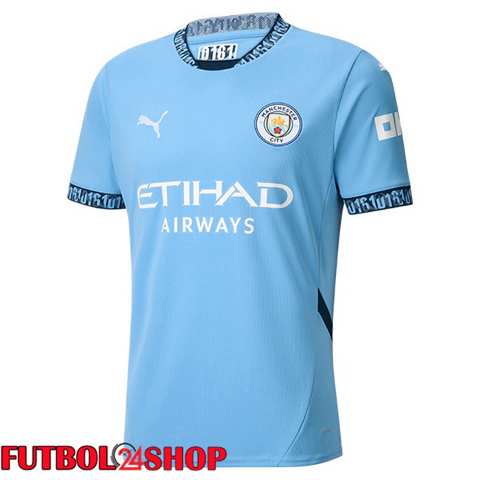 Camisetas De Futbol Manchester City Primera Azul 2024/2025