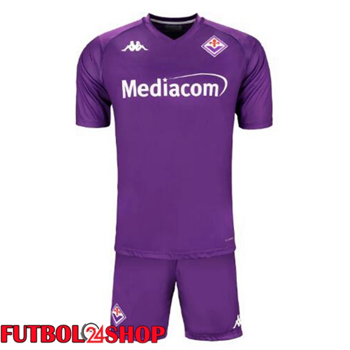 Camisetas De Futbol ACF Fiorentina Ninos Primera Púrpura 2024/2025