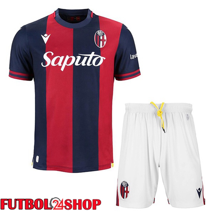 Camisetas De Futbol Bolonia Ninos Primera Azul Rojo 2024/2025