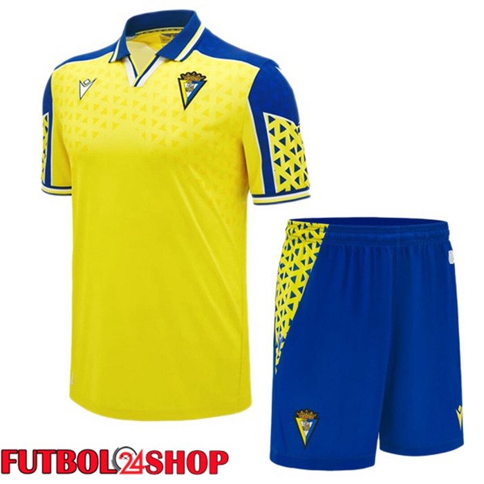 Camisetas De Futbol Cadiz CF Ninos Primera Amarillo 2024/2025