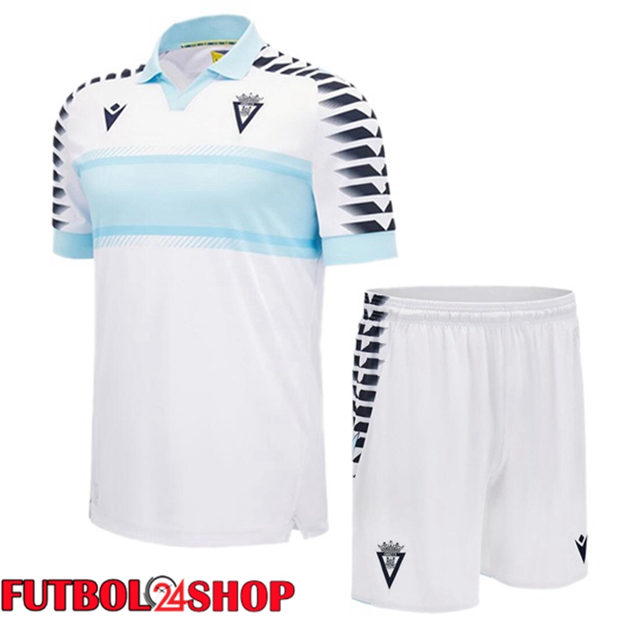 Camisetas De Futbol Cadiz CF Ninos Segunda Blanco 2024/2025