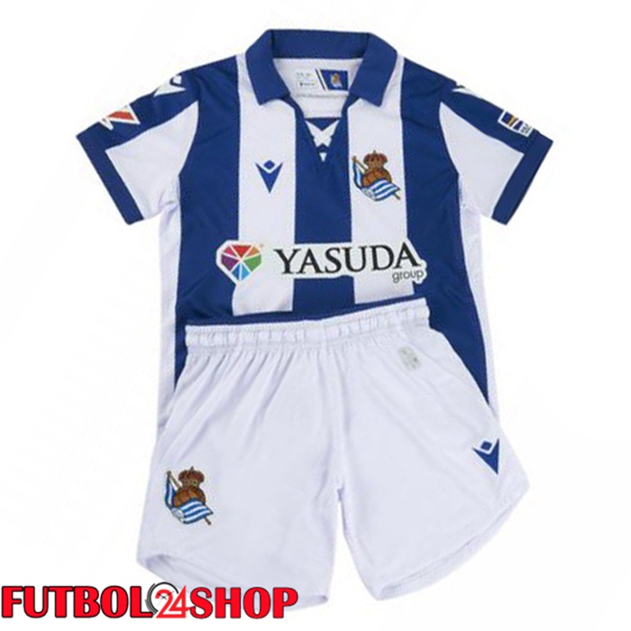 Camisetas De Futbol Real Sociedad Ninos Primera Azul 2024/2025