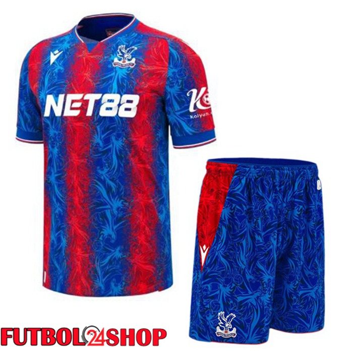 Camisetas De Futbol Crystal Palace Ninos Primera Rojo Azul 2024/2025