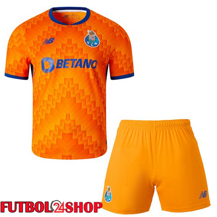 Camisetas De Futbol FC Porto Ninos Segunda Naranja 2024/2025