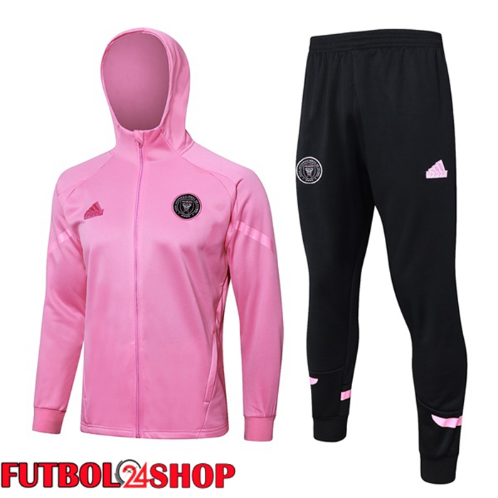 Chandal Futbol - Sudadera Con Capucha Inter Miami CF Rosado 2024/2025