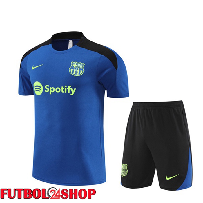 Camiseta Entrenamiento FC Barcelona + Cortos Azul 2024/2025