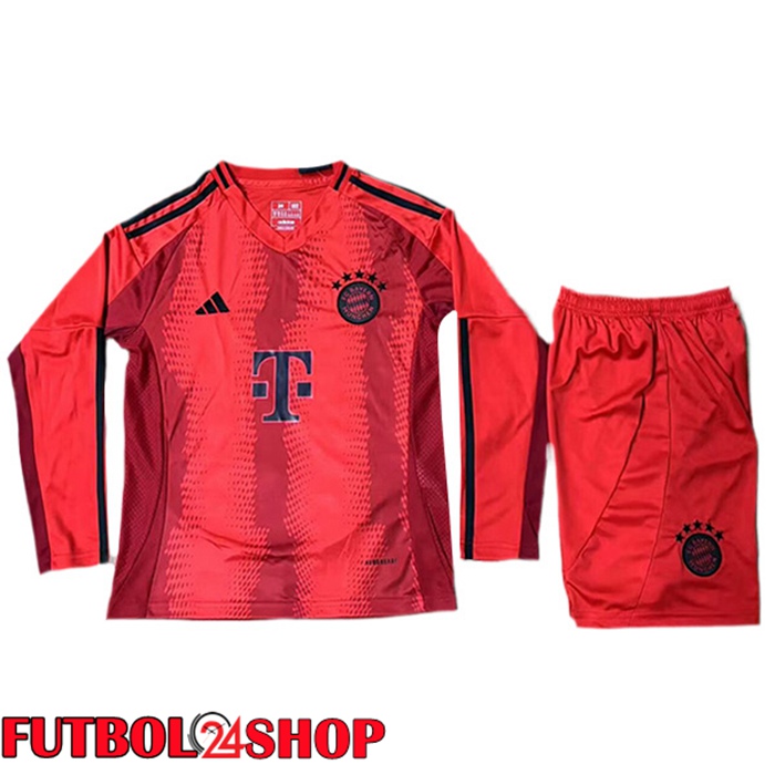 Camisetas De Futbol Bayern Munich Ninos Primera Manga Larga 2024/2025