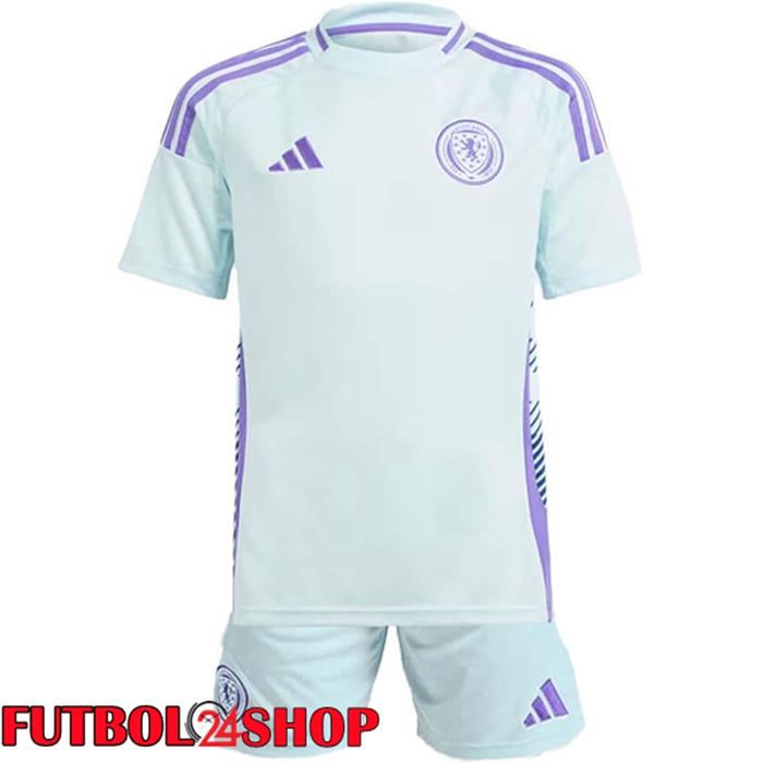 Camisetas De Futbol Escocia Ninos Segunda UEFA Euro 2024
