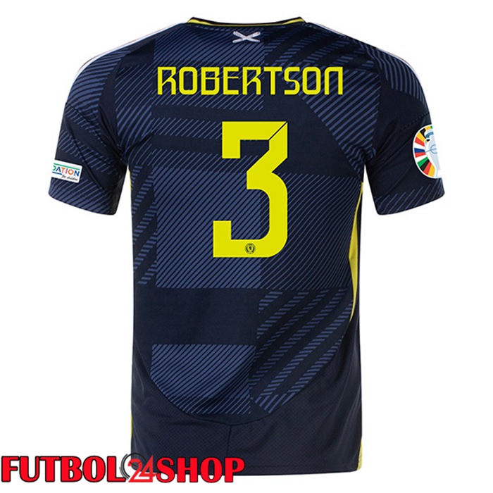 Camiseta Nacional Escocia (Robertson 3) Primera UEFA Euro 2024