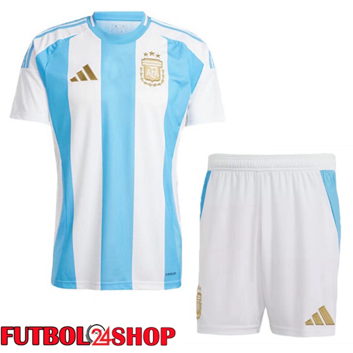 Camiseta Nacional Argentina Ninos Primera Azul Blanco 2024/2025