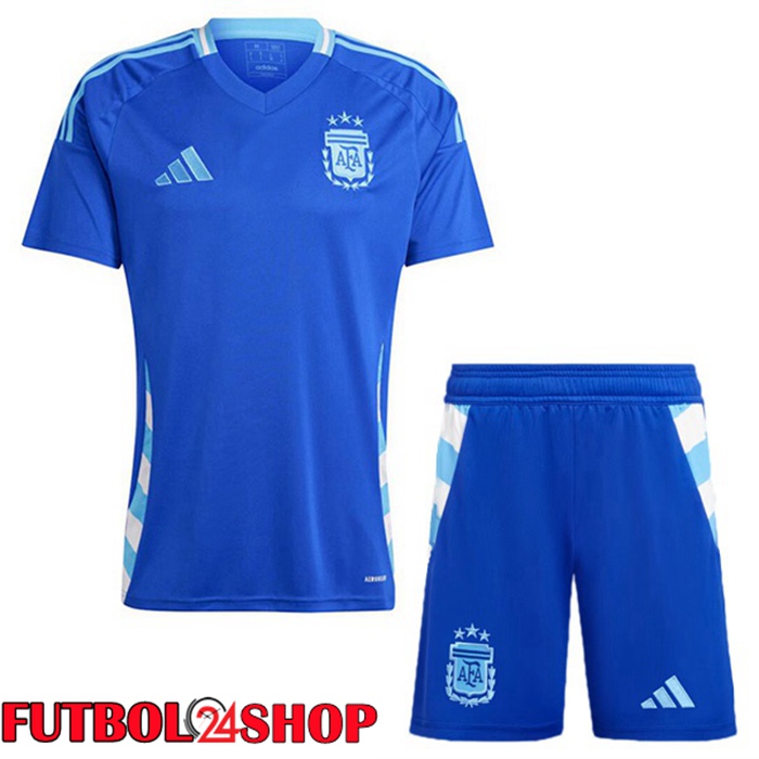 Camiseta Nacional Argentina Ninos Segunda Azul 2024/2025