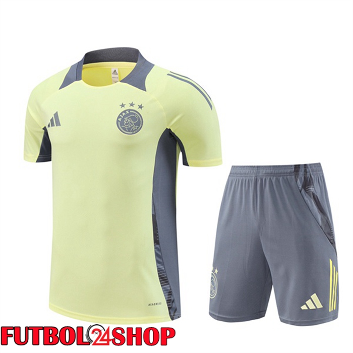 Camiseta Entrenamiento AFC Ajax + Cortos Amarillo 2024/2025