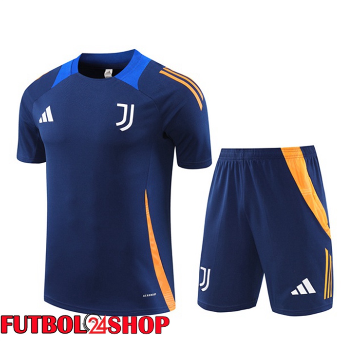 Camiseta Entrenamiento Juventus + Cortos Azul Real 2024/2025