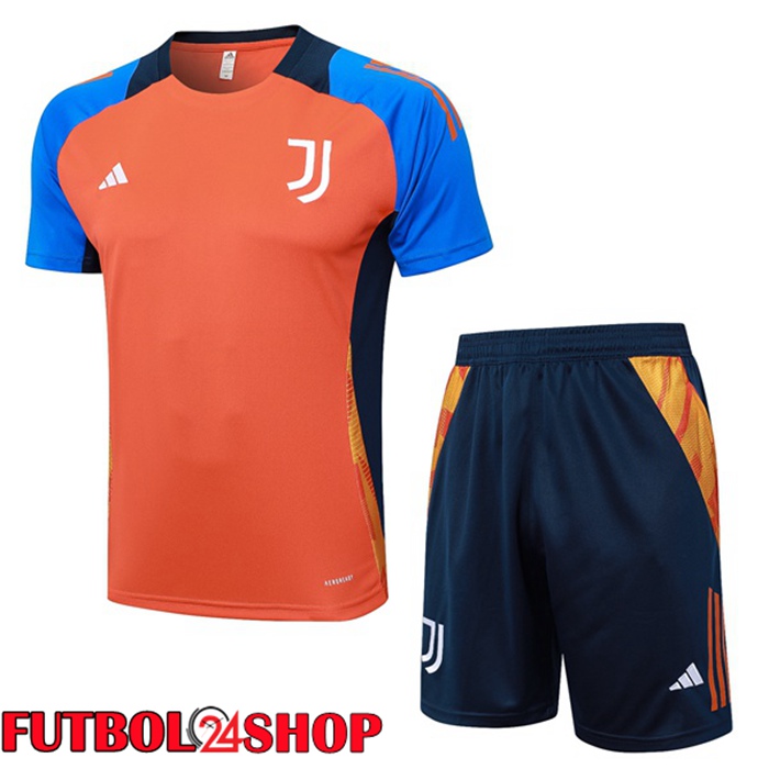 Camiseta Entrenamiento Juventus + Cortos Naranja 2024/2025