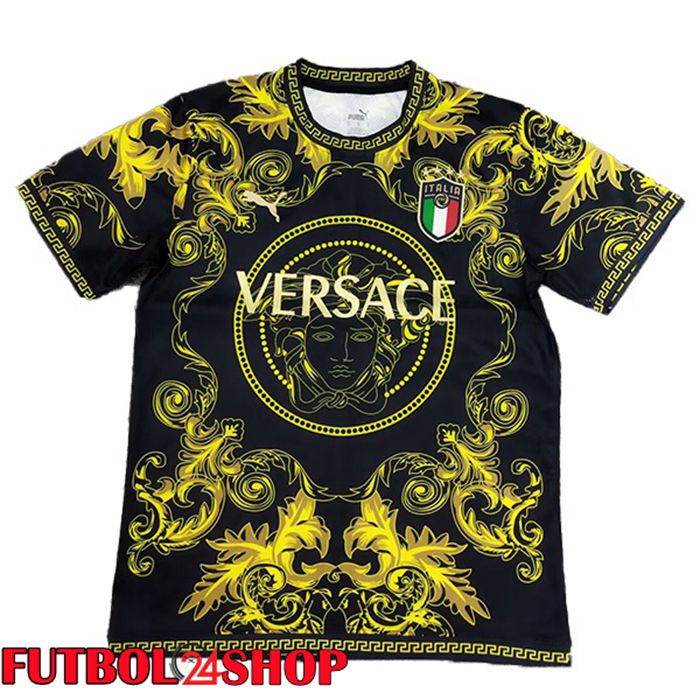 Camiseta Nacional Italia Edición Especial Negro Amarillo 2024/2025