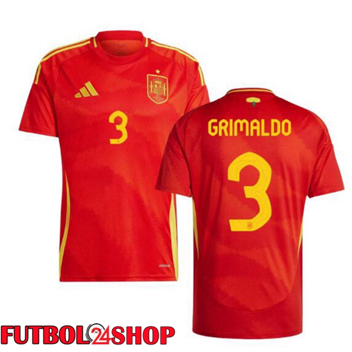 Camiseta Nacional España (GRIMALDO 3) Primera Rojo 2024/2025