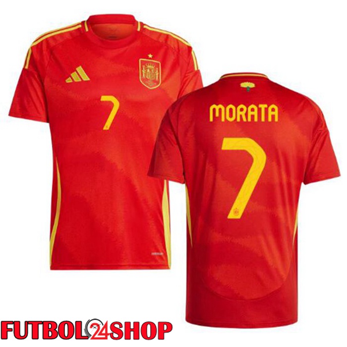 Camiseta Nacional España (MORATA 7) Primera Rojo 2024/2025
