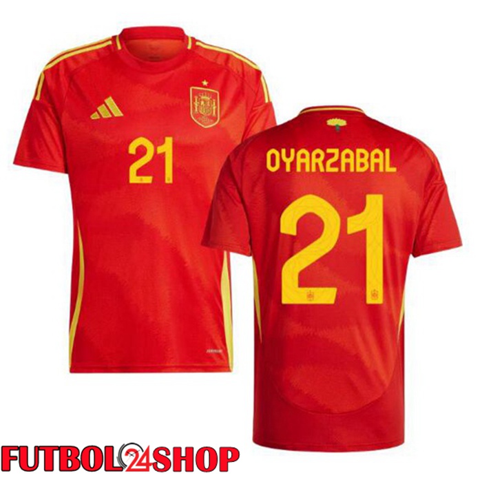 Camiseta Nacional España (OYARZABAL 21) Primera Rojo 2024/2025