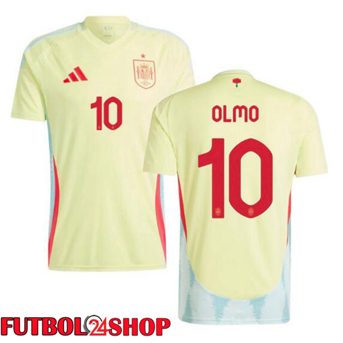 Camiseta Nacional España (OLMO 10) Segunda Amarillo 2024/2025