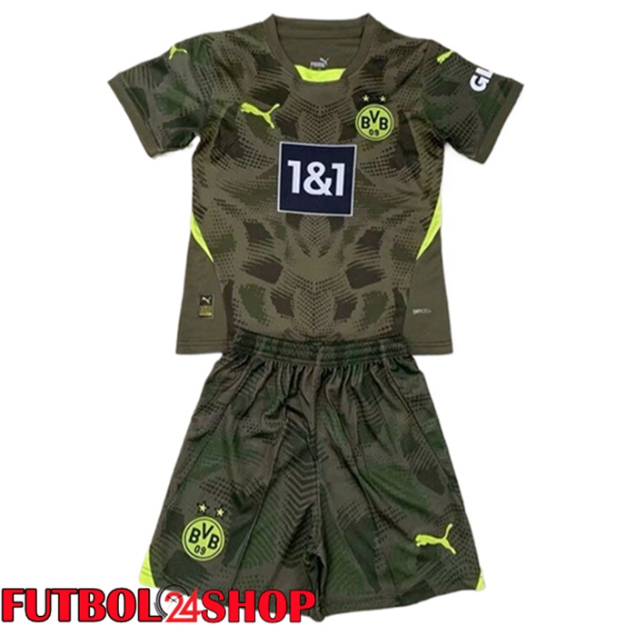 Camisetas De Futbol Dortmund Ninos Portero Verde 2024/2025