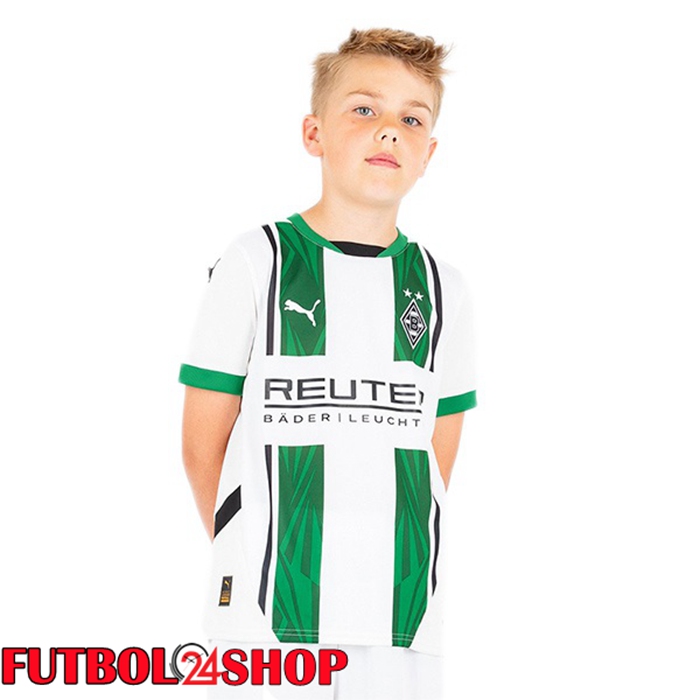 Camisetas De Futbol Monchengladbach Ninos Primera Blanco 2024/2025