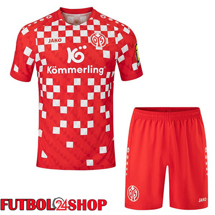 Camisetas De Futbol FSV Mainz 05 Ninos Primera Rojo 2024/2025