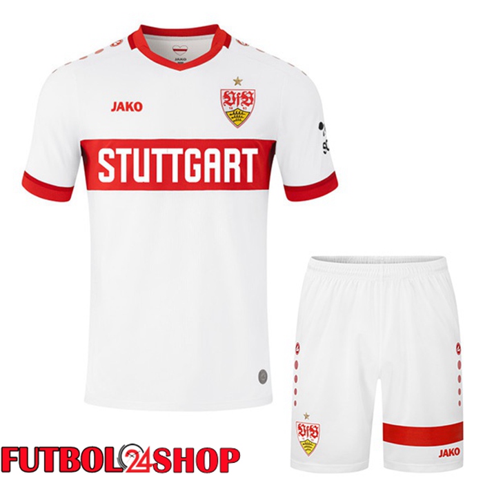 Camisetas De Futbol VfB Stuttgart Ninos Primera Blanco 2024/2025