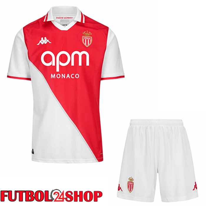 Camisetas De Futbol AS Monaco Ninos Primera 2024/2025