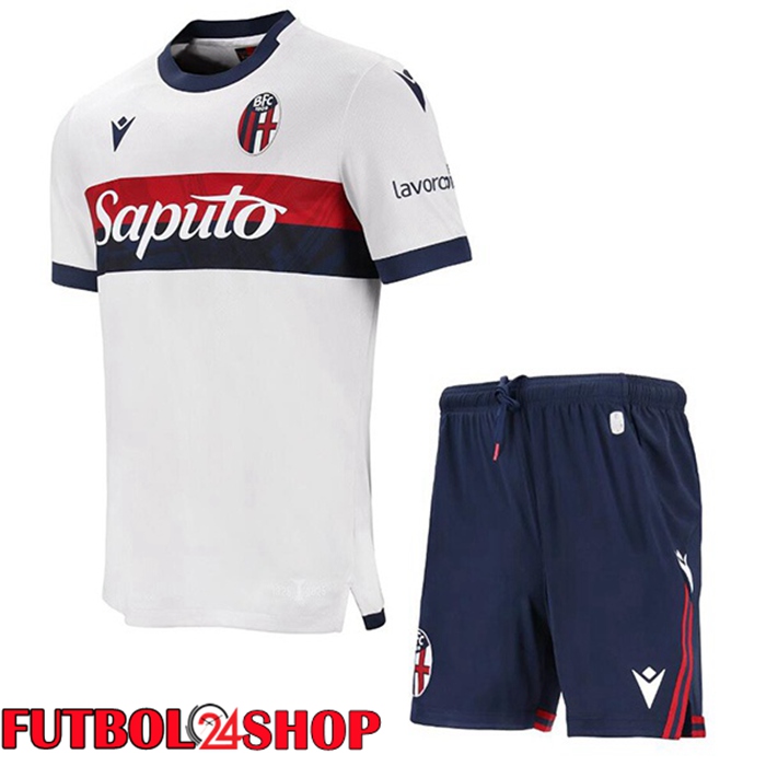 Camisetas De Futbol Bolonia Ninos Segunda Blanco 2024/2025